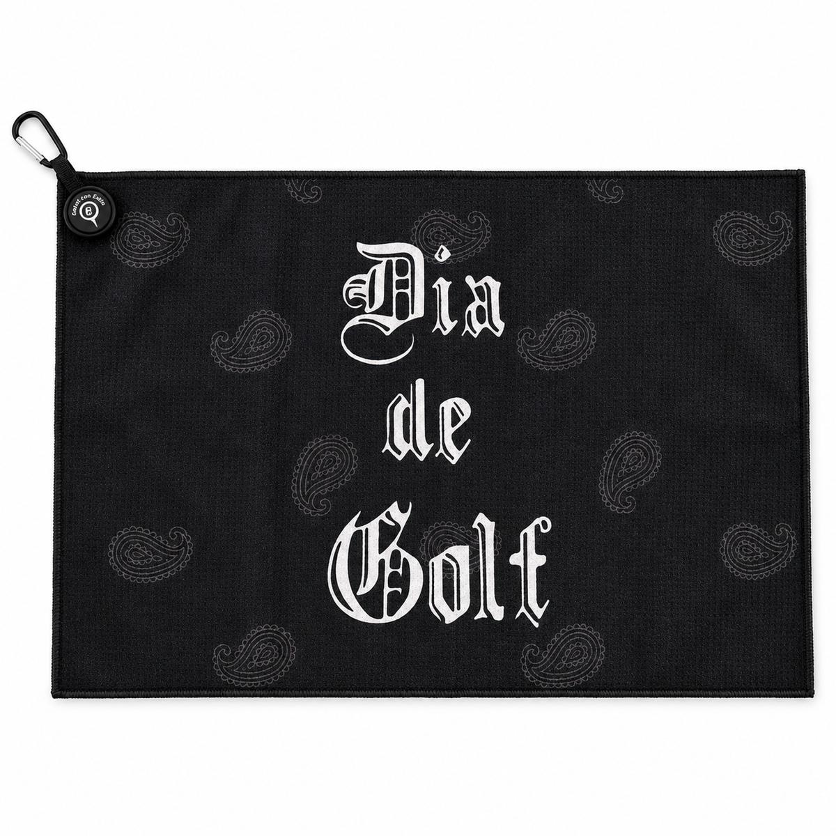 Estilo Golf Co. waffle towel lifestyle shot on concrete