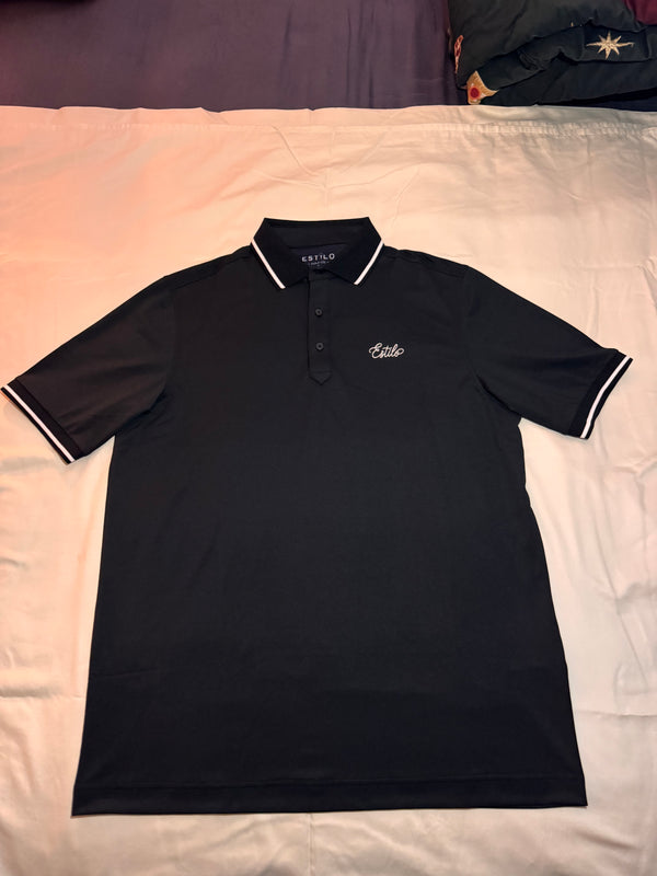 The Catrin Black Golf Polo
