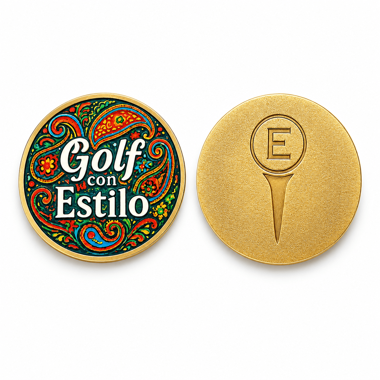 Golf con Estilo Ball Marker Medallion | Premium Golf Apparel – Estilo Golf Co.
