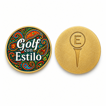 Golf con Estilo Ball Marker Medallion | Premium Golf Apparel – Estilo Golf Co.